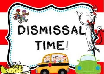 Change in Dismissal Times This Week