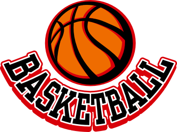 Clip art Basketball words curved around the bottom of ball