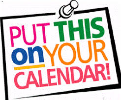 clip art put this on your calendar on white post it with thumbtack